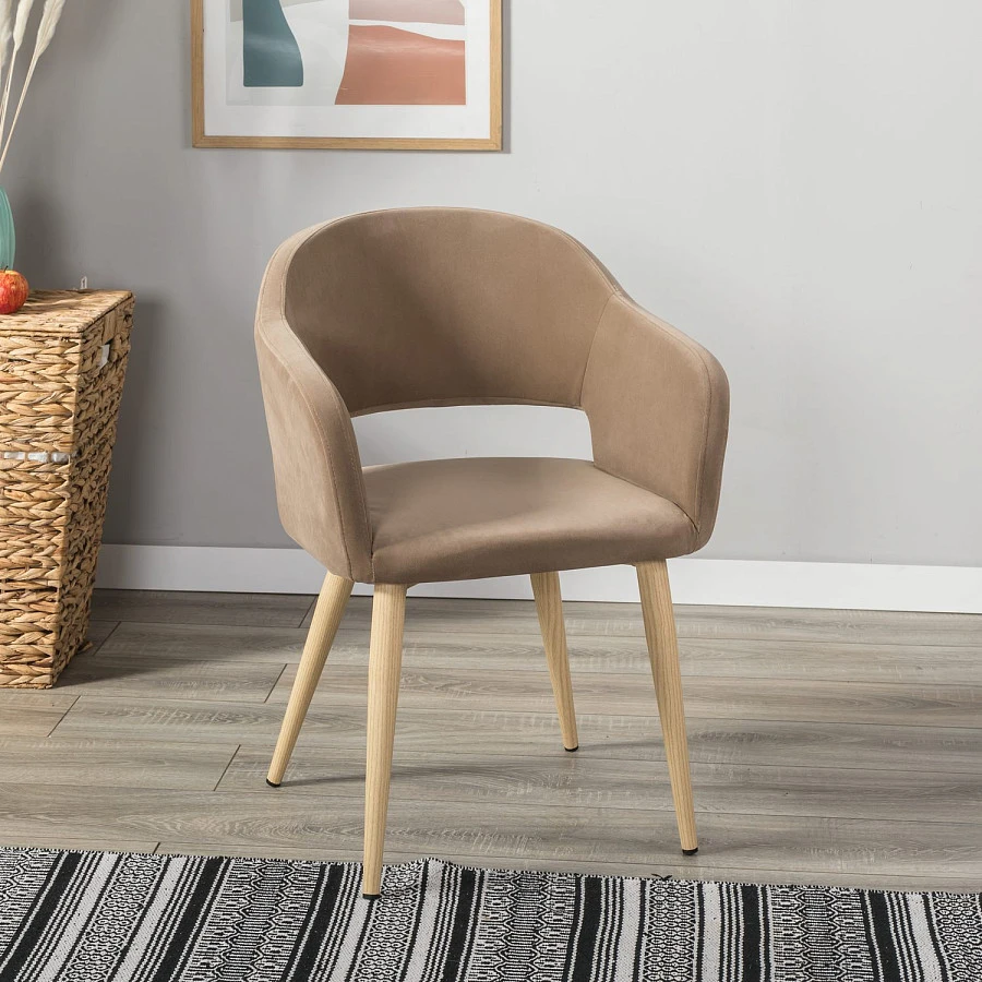 Стул Oscar Diag beige/нат.дуб - фото 8