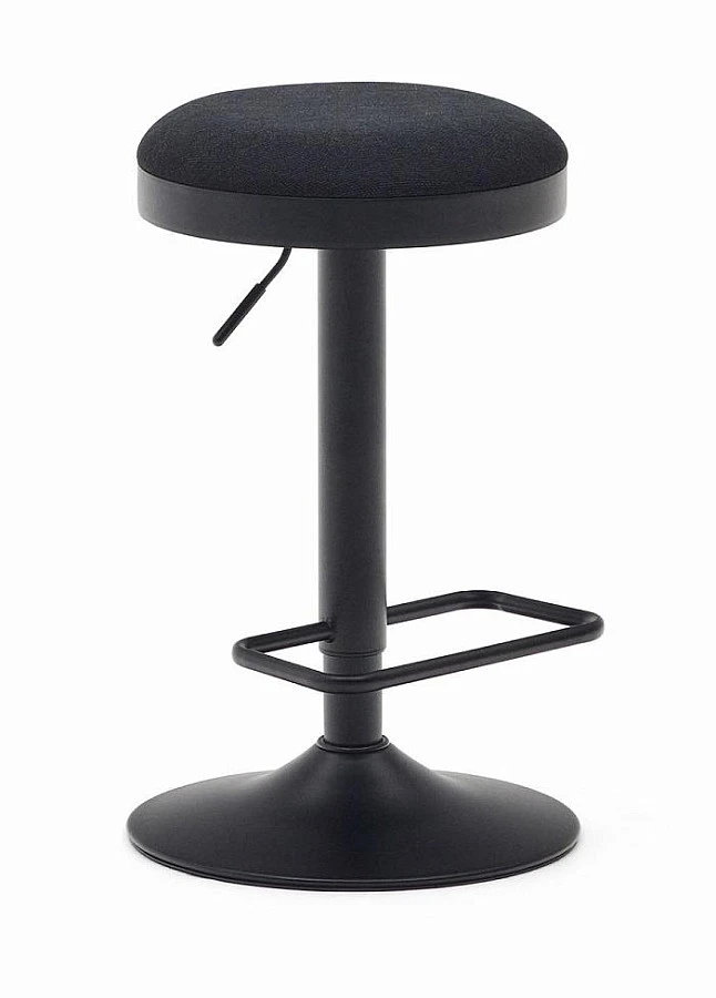 Табурет Zaib из черн. синели/матовой стали