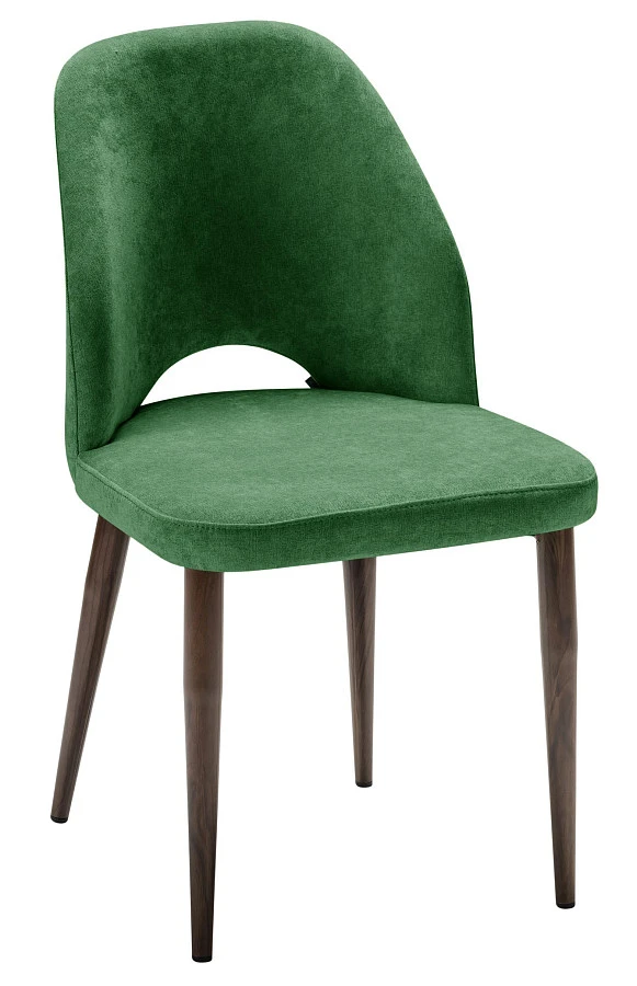 Стул Ledger green grass/т. орех