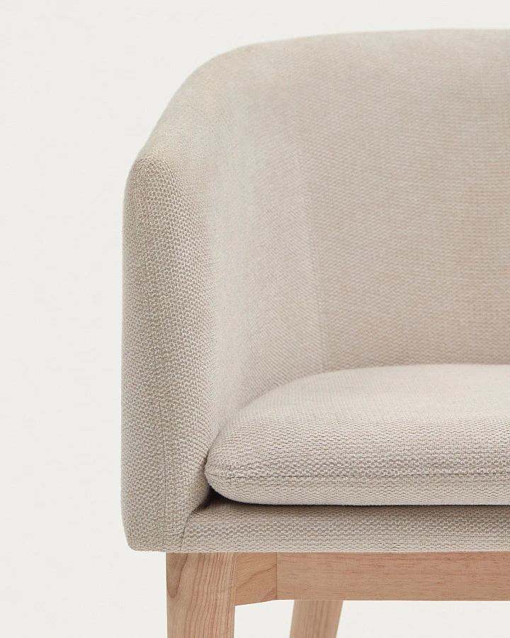 Стул Harlan бежевый/ массив ясеня - фото 6