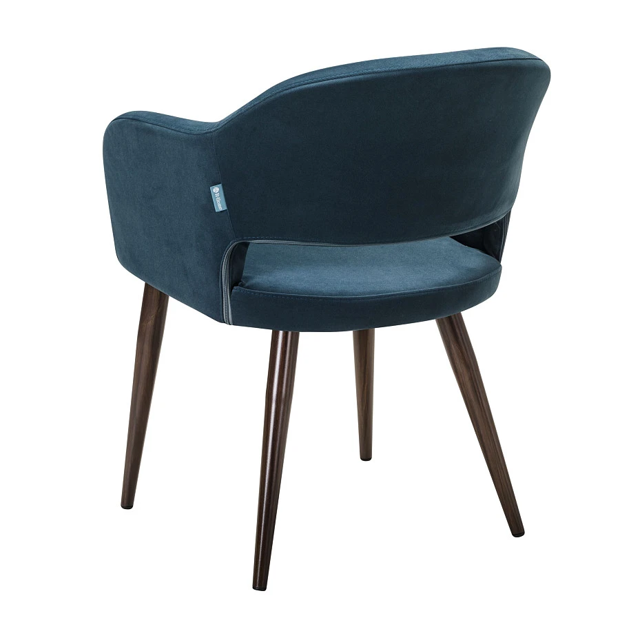 Стул Oscar Diag blue/т.орех - фото 4