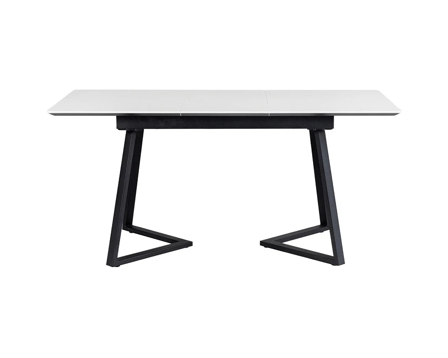 Стол Роналдо раздвиж. 120-160 Светлый мрамор/Бабочка - фото 2