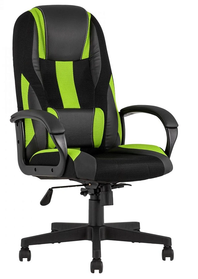 Кресло игровое TopChairs ST-CYBER 9 черн/зеленый