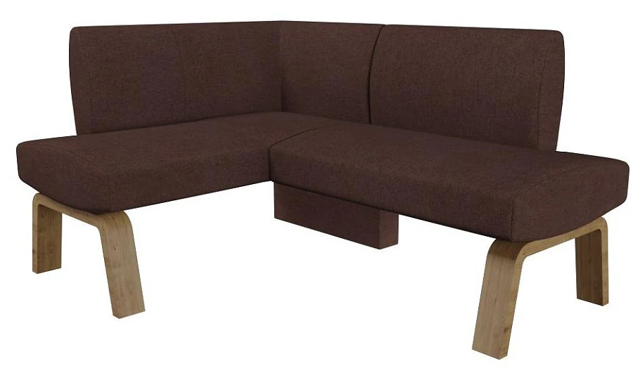 Диван кухон. Pride 120-158 L coffe 1240*1620*830