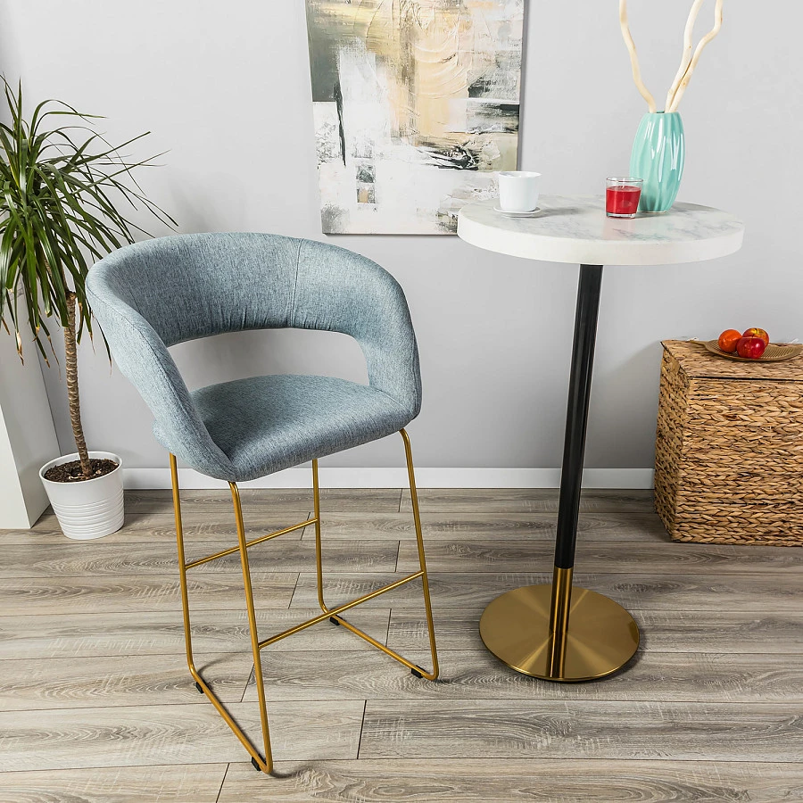 Кресло Бар. Hugs св.сер/Линк золото - фото 6