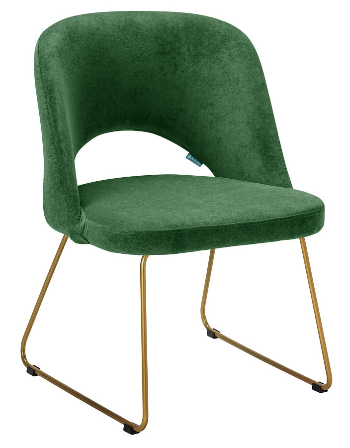 Кресло Lars зелёный/Линк золото