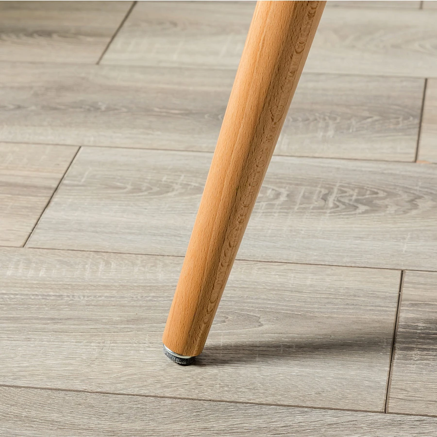 Кресло Хайбэк темно-серый/нат.бук - фото 17