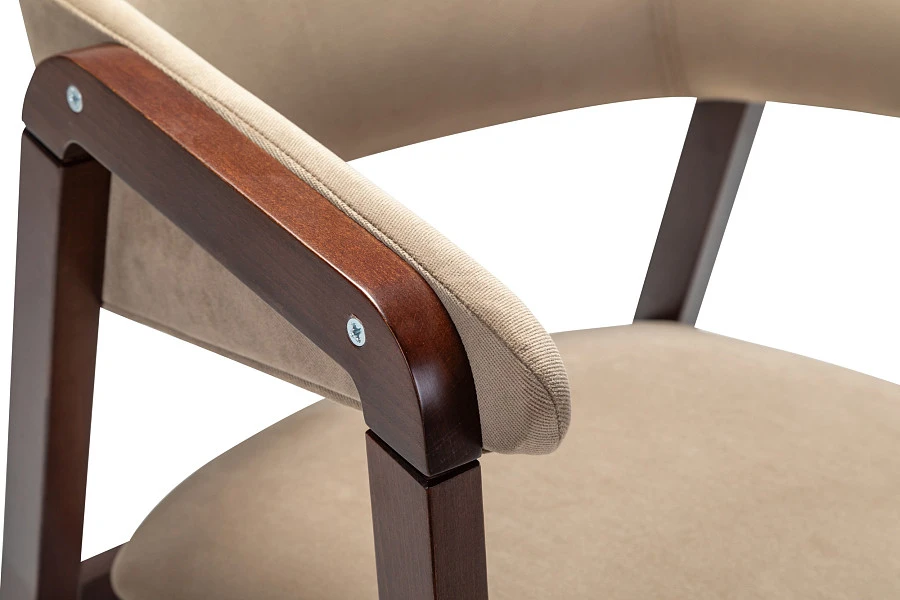 Кресло Dalia Soft Beige/Темный орех - фото 6
