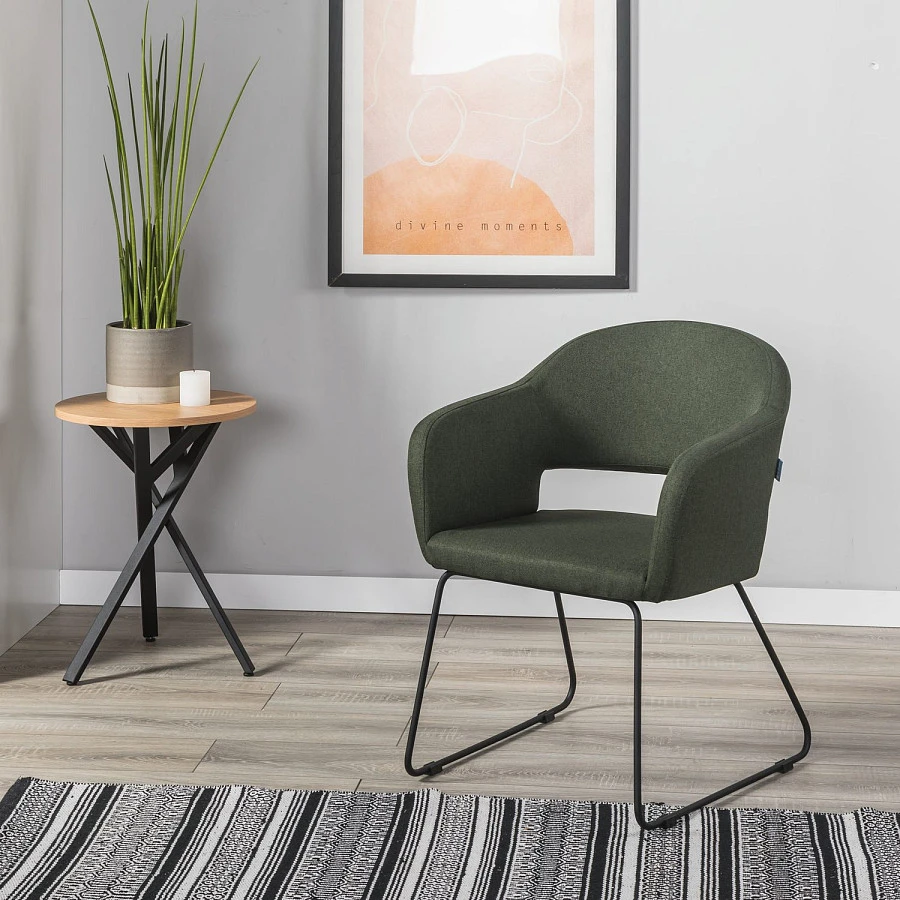 Стул Oscar тёмно-зеленый/Линк - фото 7