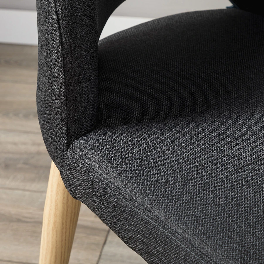 Стул Ledger темно-серый/нат.дуб - фото 11