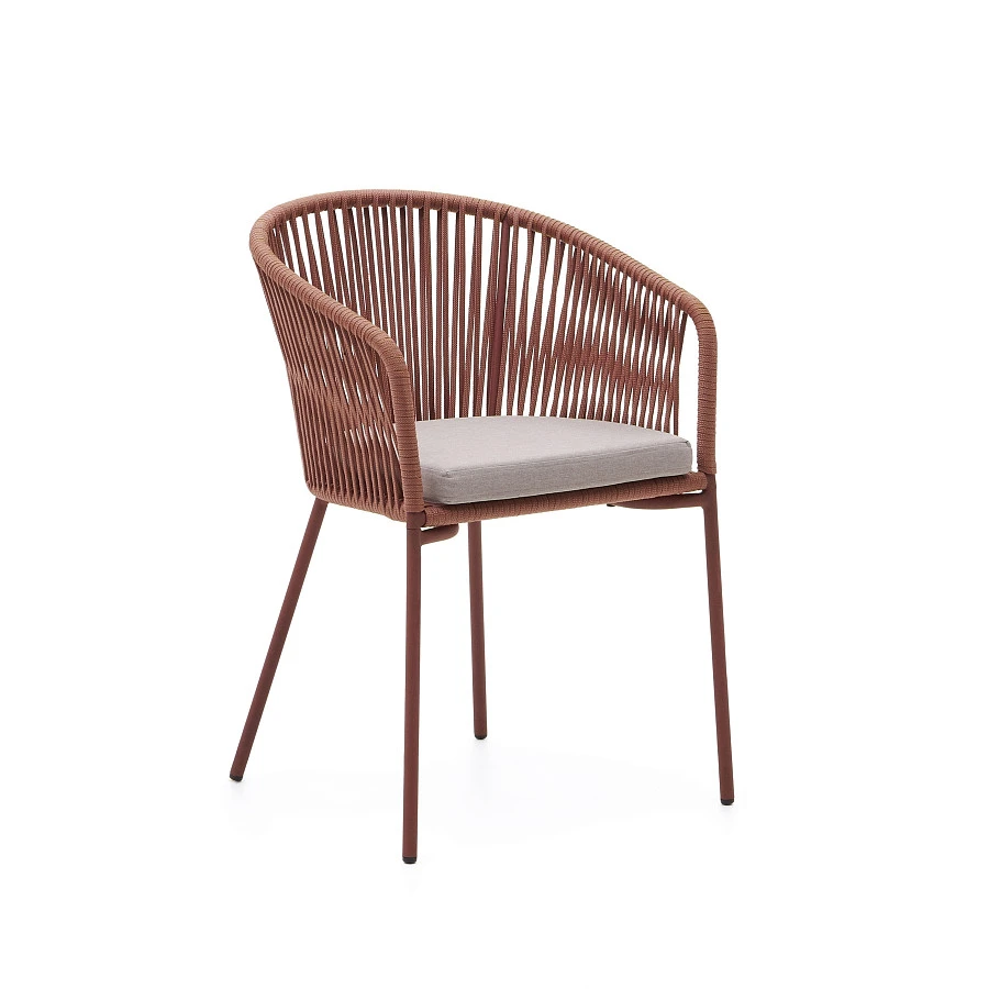 Стул Yanet из терракотовой веревки - фото 3