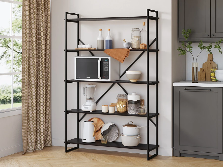 Стеллаж Мальборк 120 венге лофт - фото 5