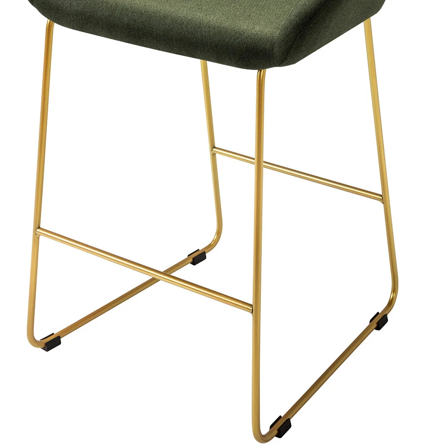 Кресло полубар Kent тёмно-зеленый/Линк золото - фото 8