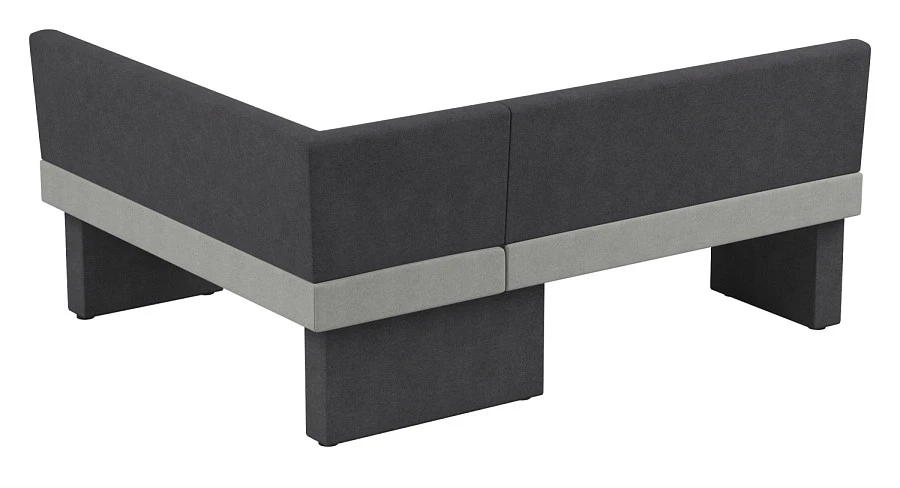 Диван кухон. Ratio 178-140 R grey/silver - фото 2