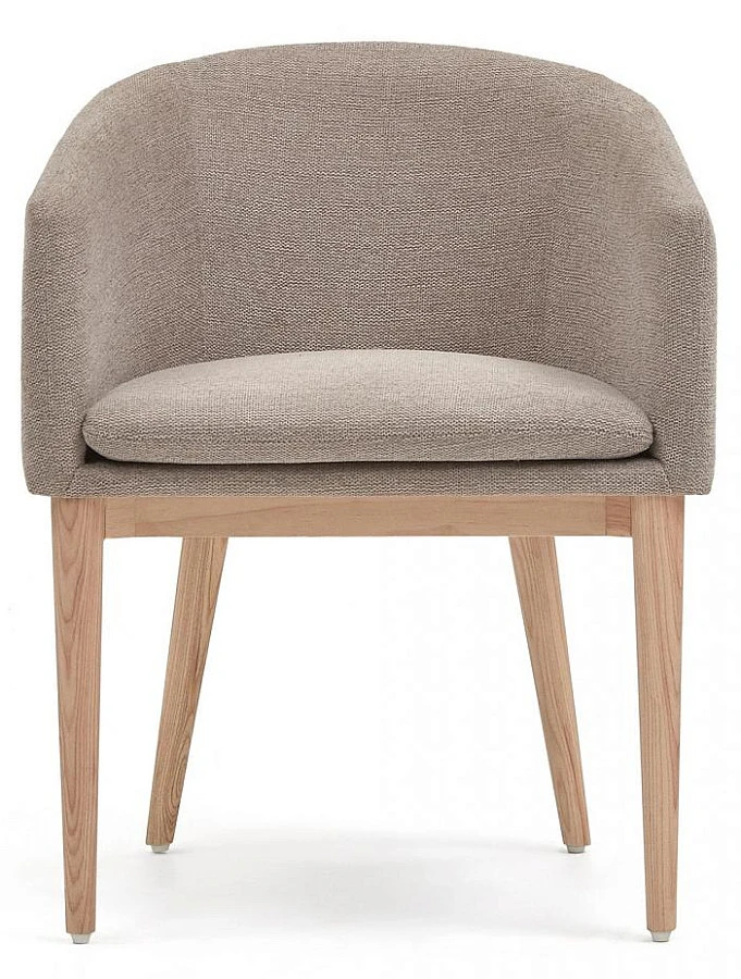 Стул Harlan из коричневой синели/ массив ясеня - фото 2