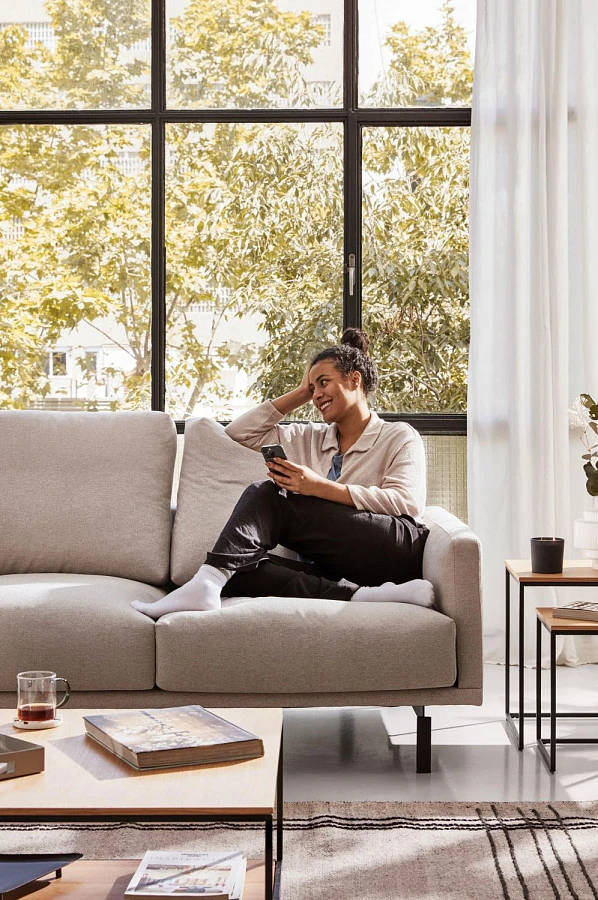 Набор из 2 столов Yoana  шпон/металл - фото 4