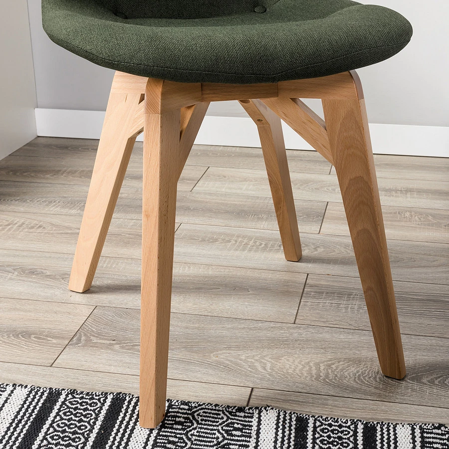 Стул Eames lite тёмно-зеленый/натур. Бук - фото 12