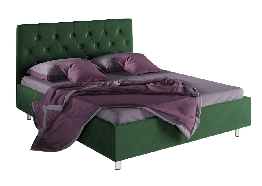 Кровать Фрейлина 140х200 зелёного цвета