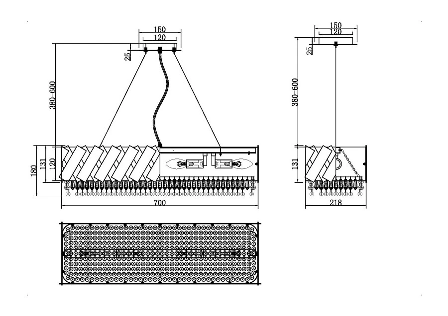 Подвесной светильник Maytoni MOD017PL-04BS - фото 3