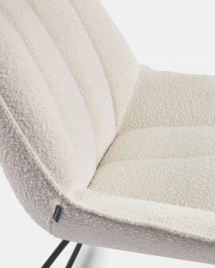 Кресло-качалка Marlina букле белый - фото 16