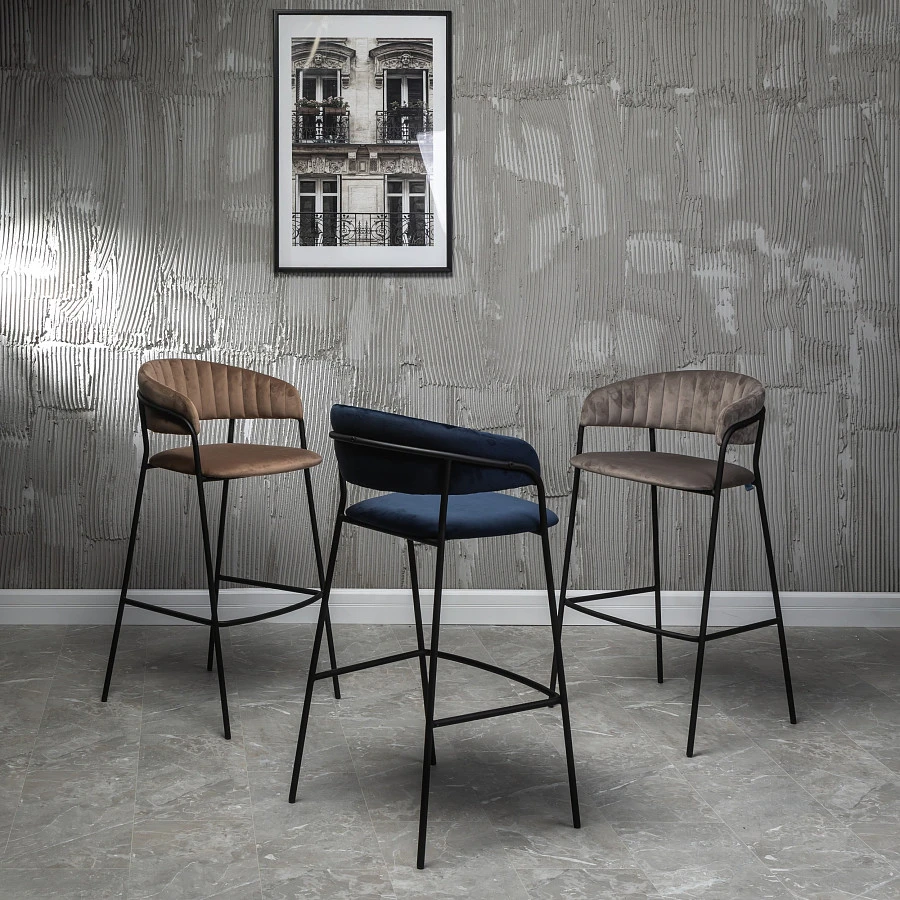 Стул барный Portman серый - фото 11