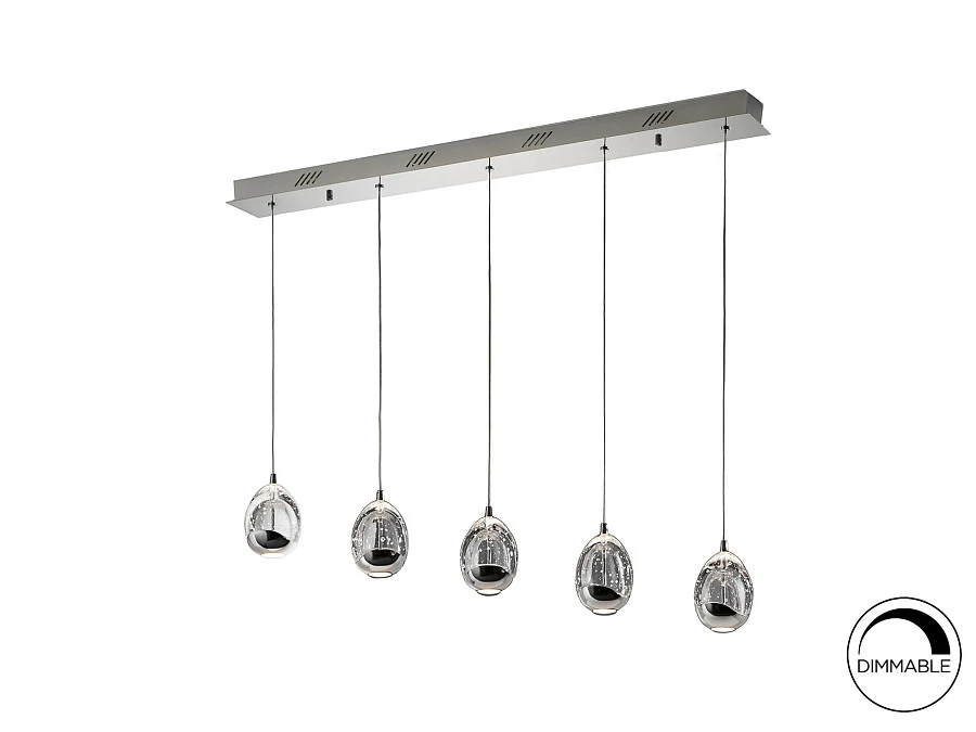Подвесной светильник Rocio LED 5L хром - фото 3