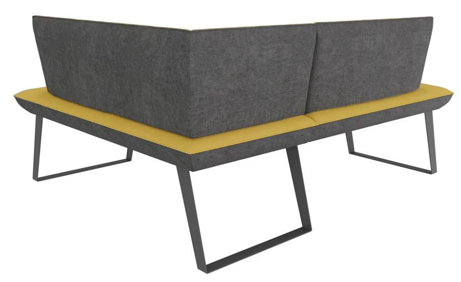 Диван кухон. Cosmo 158-140 R sunny/graphite - фото 2