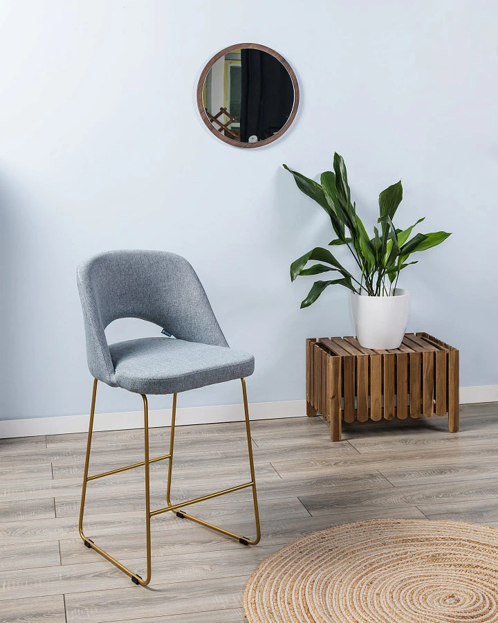 Кресло полубар Lars Грей/ЛинкЗолот - фото 5