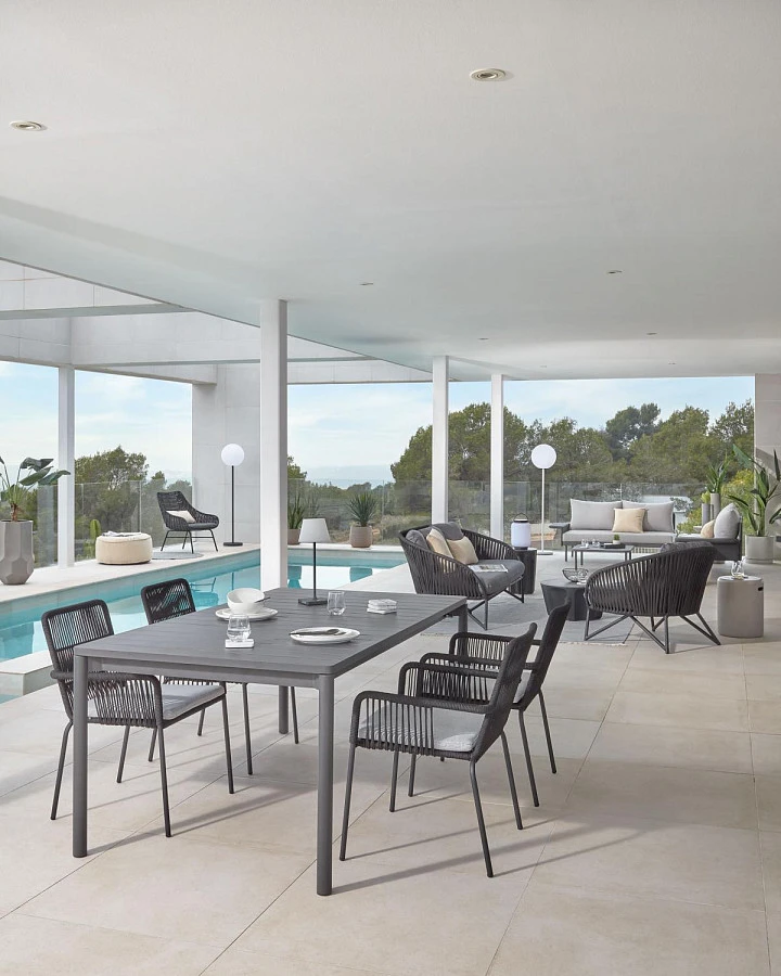 Веревочное кресло Branzie черное - фото 2