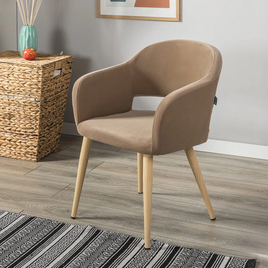 Стул Oscar Diag beige/нат.дуб - фото 12