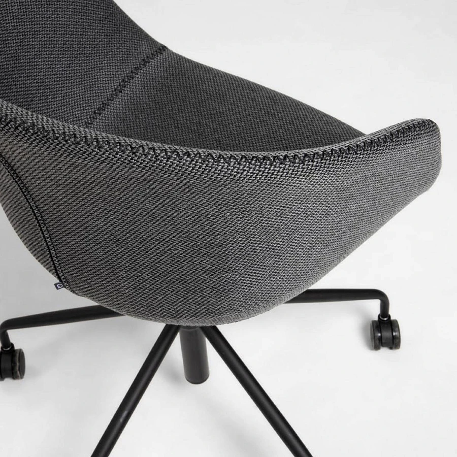 Офисное кресло Yvette темно-серое - фото 4