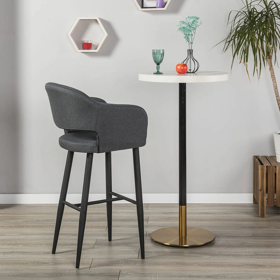 Стул Бар Oscar тёмно-серый/черный - фото 9
