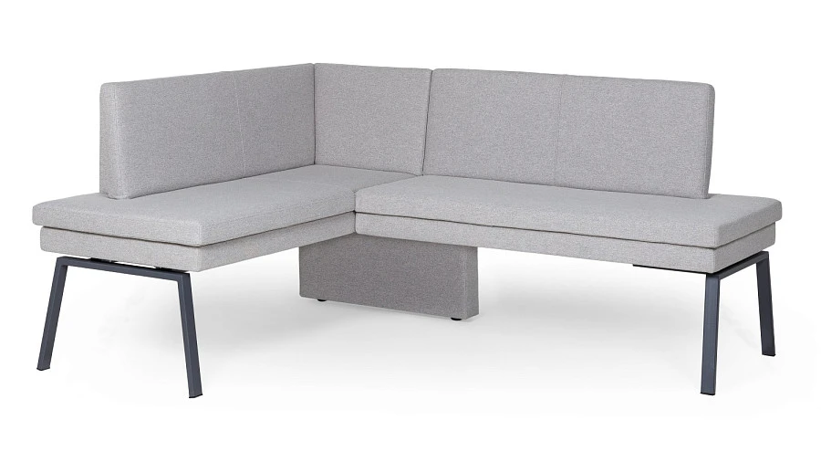 Диван кухонный Brave 140-178 L silver