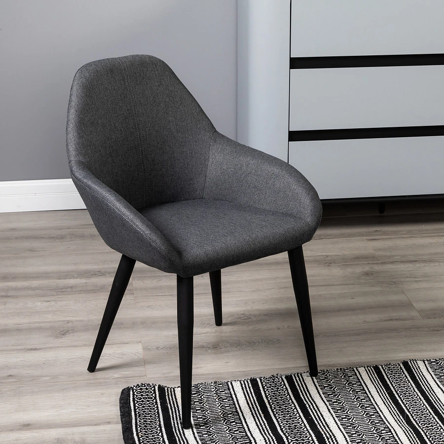 Кресло Kent тёмно-серый/черный - фото 12