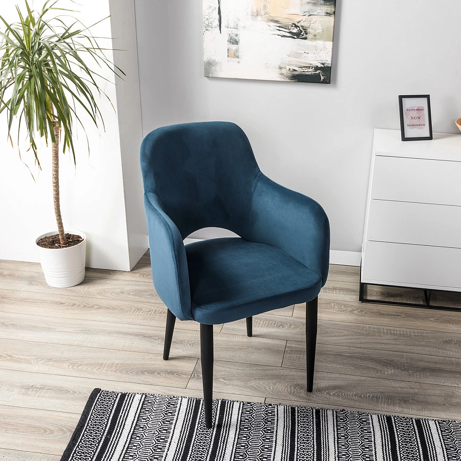 Кресло Ledger Diag blue/черный - фото 9