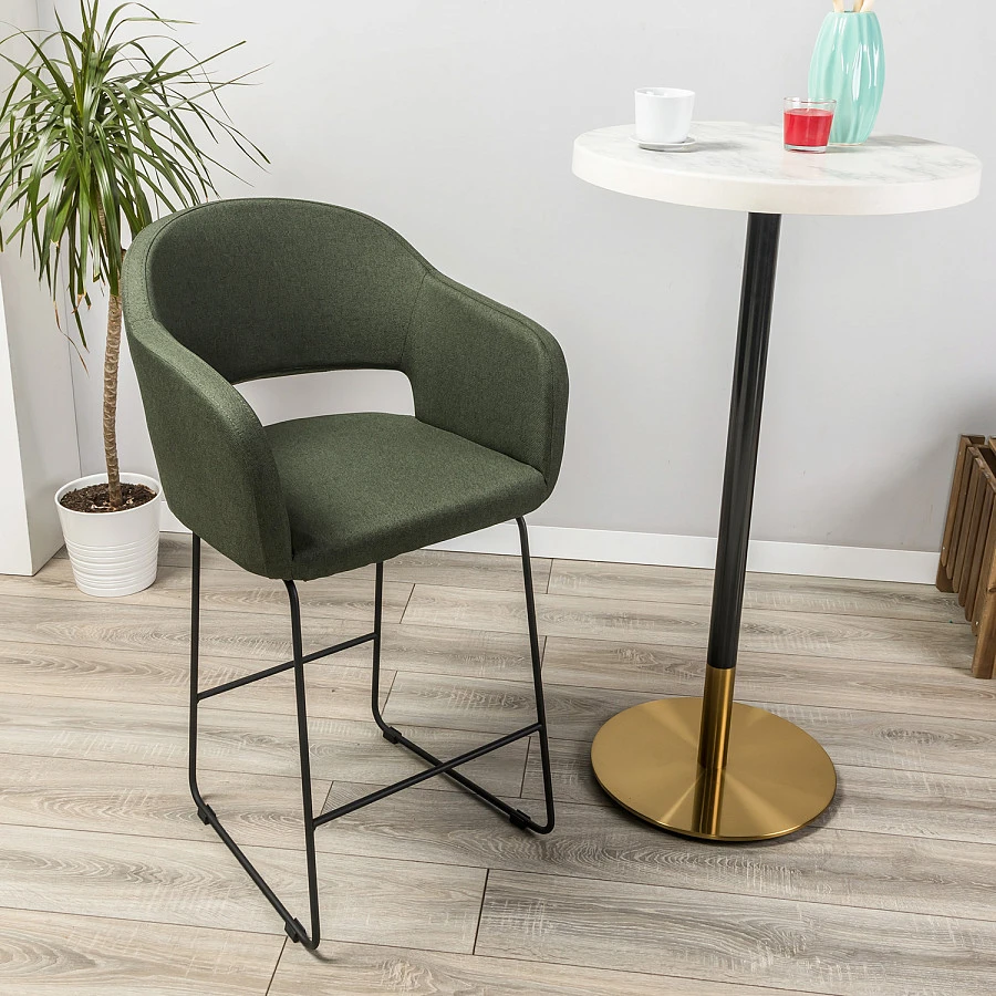 Кресло полубар Oscar тёмно-зеленый/Линк - фото 9