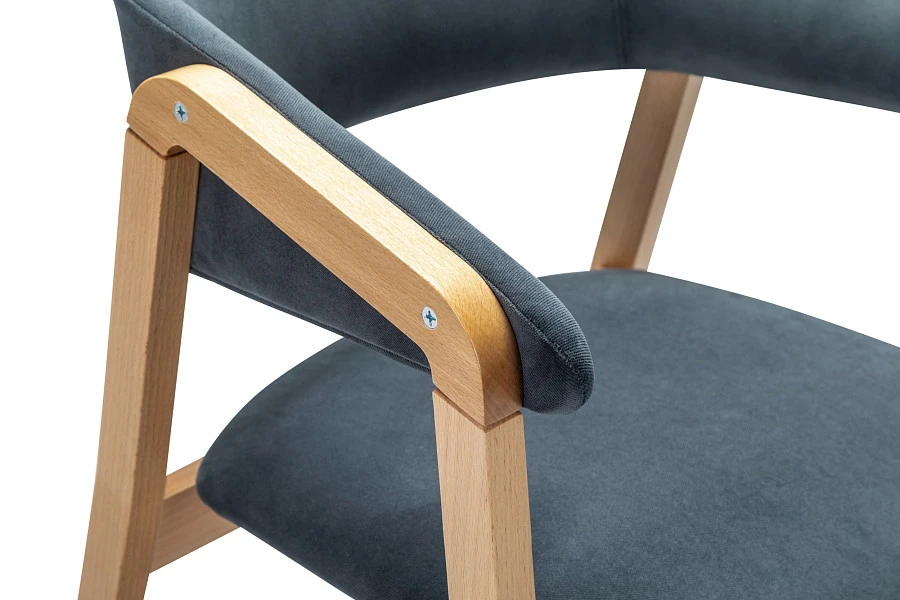 Кресло Dalia Soft Grey/Натур - фото 6