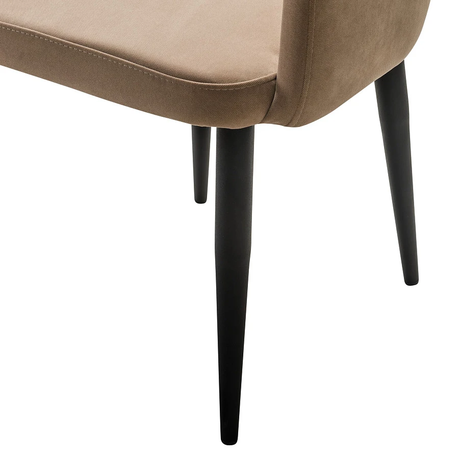 Кресло Ledger Diag beige/черный - фото 4