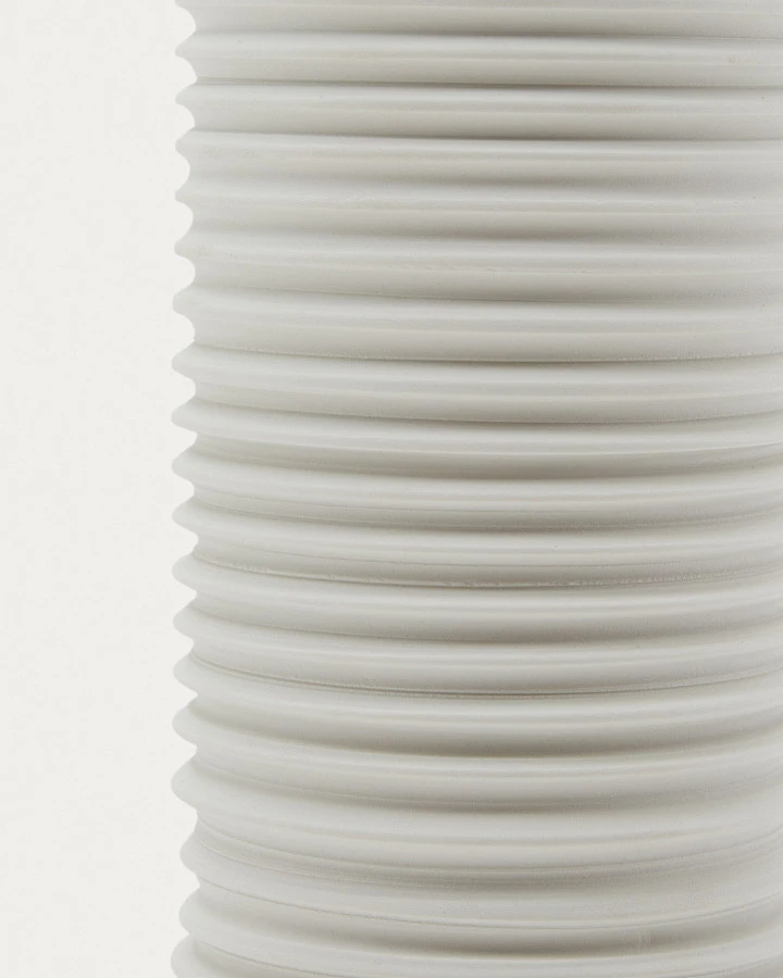 Ваза Sibone белая керамическая, 11 см - фото 5