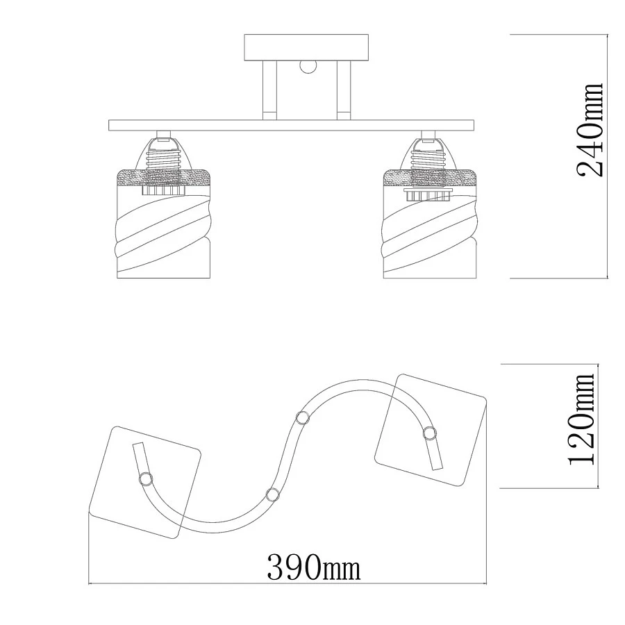 Потолочный светильник De City Тетро 673016702 - фото 5
