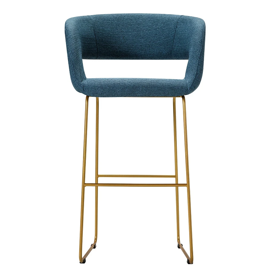 Кресло Бар. Hugs синий/Линк золото - фото 3