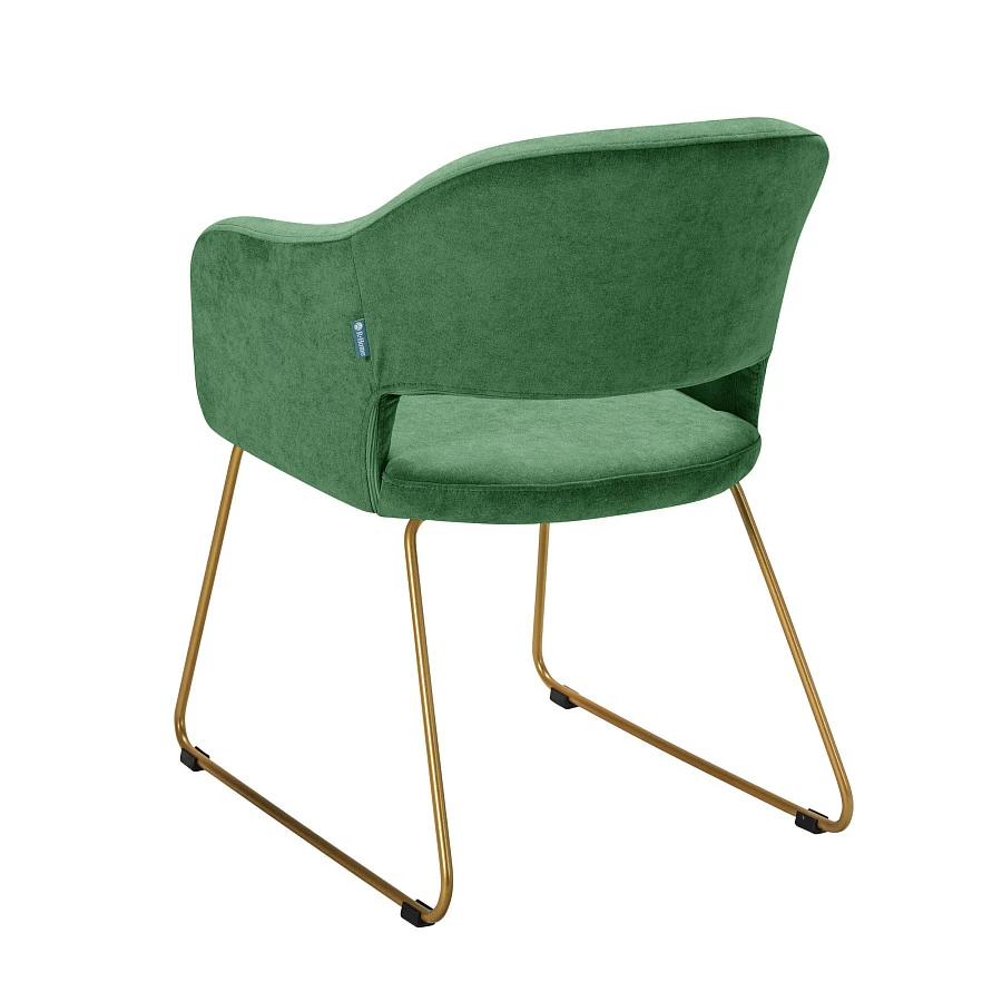 Кресло Oscar зеленый/Линк золото - фото 2