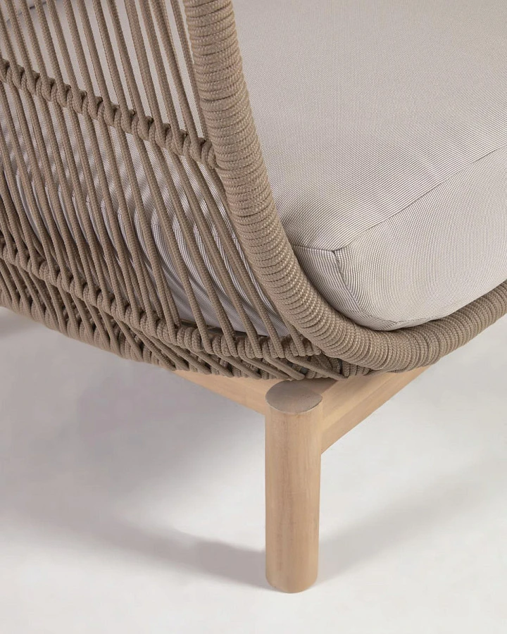 Кресло Catalina из бежевой веревки/массив акации - фото 20