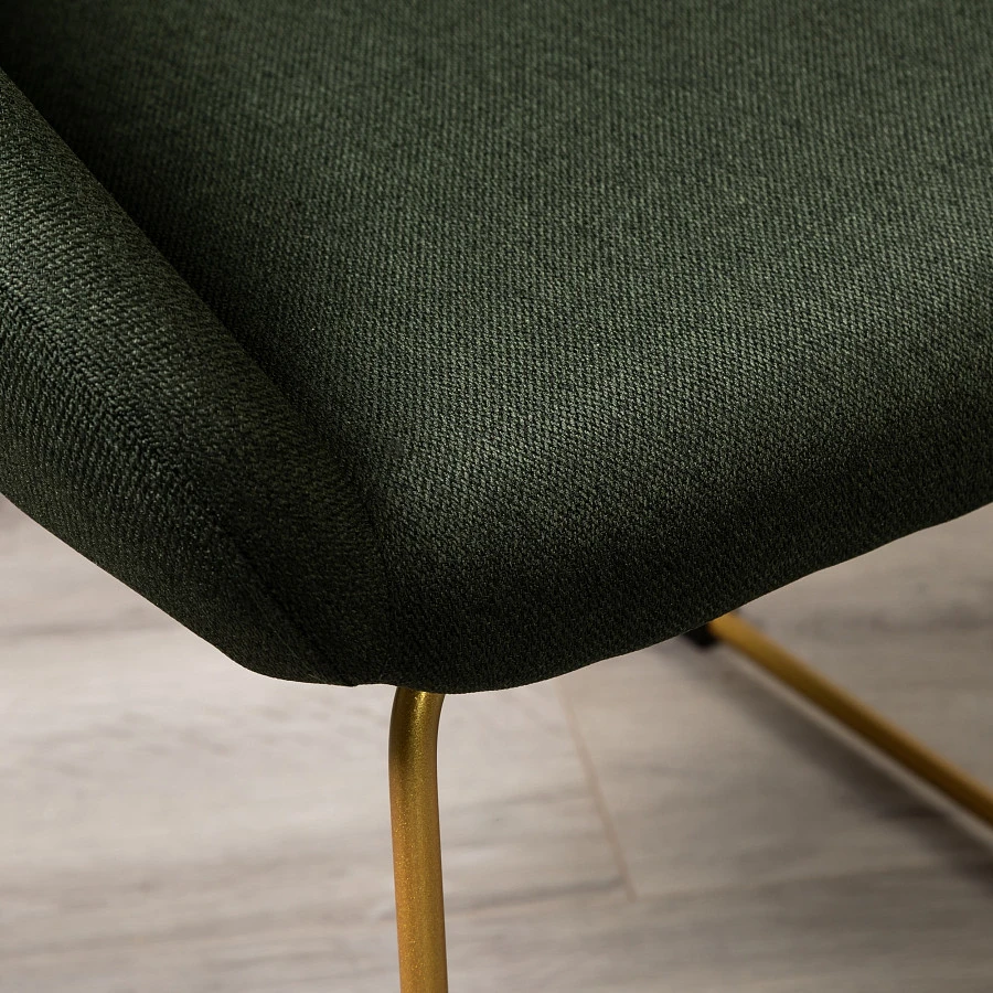 Кресло Kent тёмно-зеленый/Линк золото - фото 14