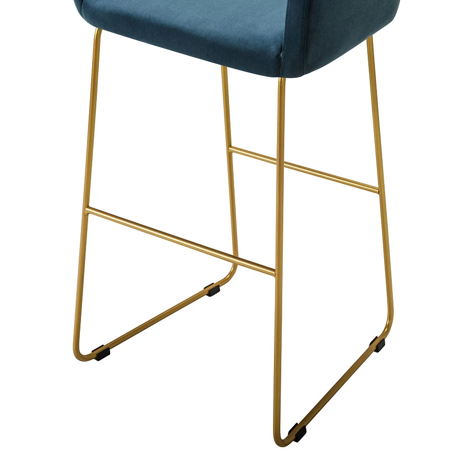 Кресло Бар. Oscar Diag blue/Линк золото - фото 5