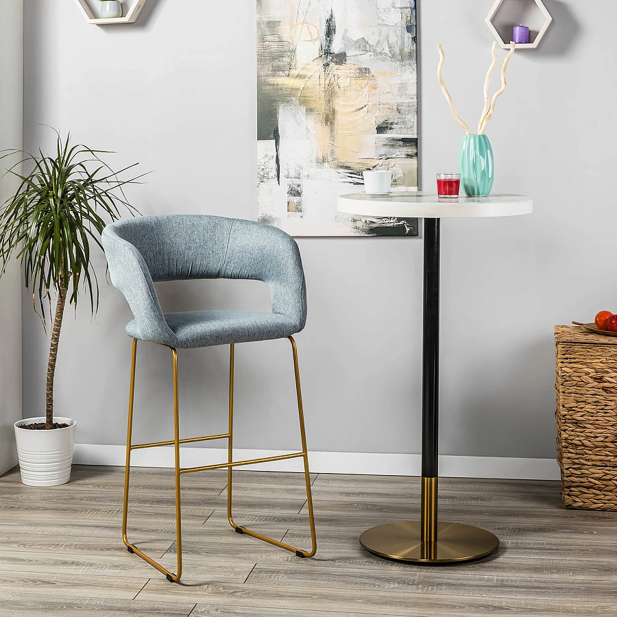 Кресло Бар. Hugs св.сер/Линк золото - фото 10