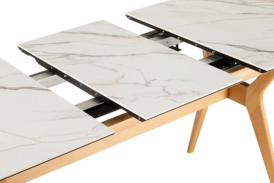 Стол раздвиж. Нарвик Ceramic 120-150 Automatic Natur//Light marble - фото 4