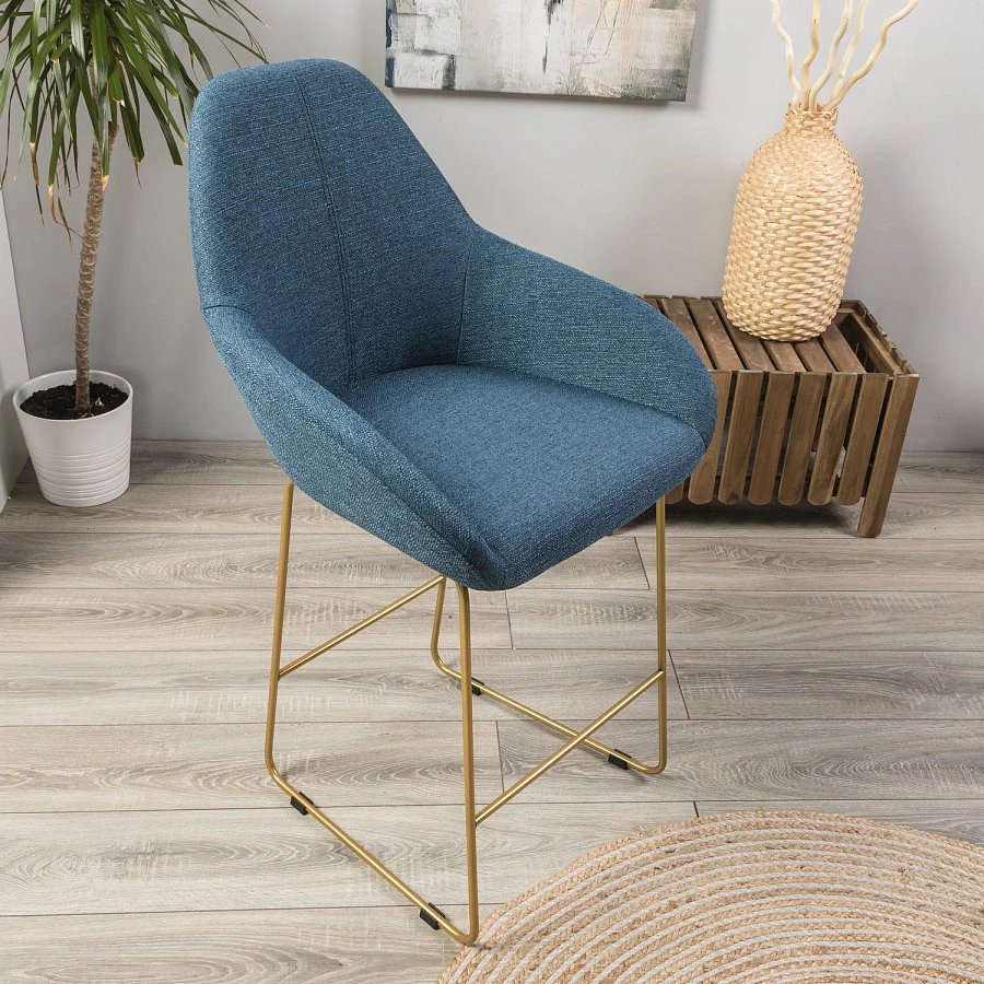 Кресло полубар Kent БлюАрт/ЛинкЗолот - фото 10