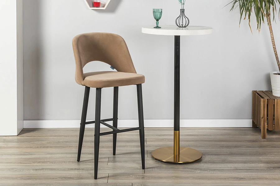 Кресло Бар.Lars Diag beige/черный - фото 13