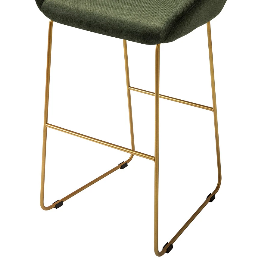 Кресло Бар. Kent тёмно-зеленый/Линк золото - фото 8